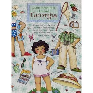 Vintage Mary Engelbreit Georgia Paper Doll Summer Vacations 8x11 ~260401-WH 1059